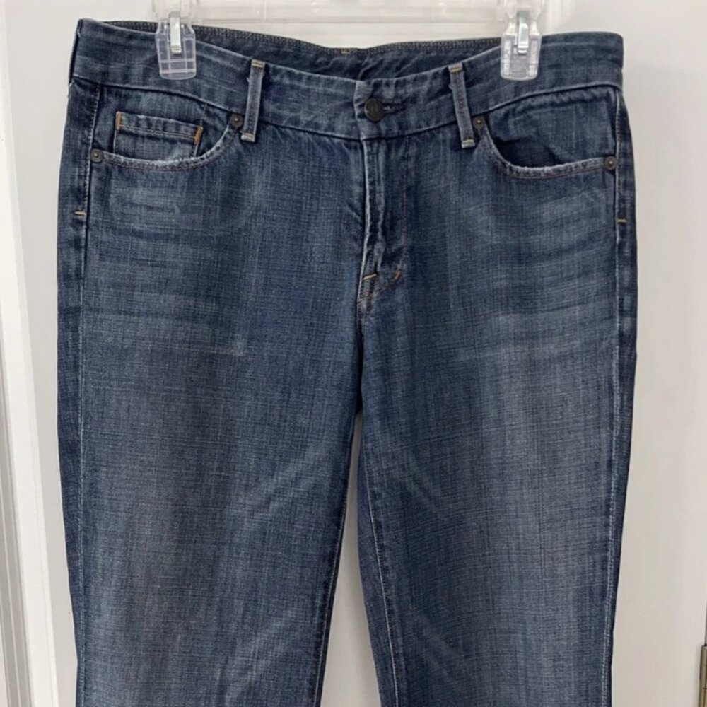 Citizens of Humanity Jeans Women Sz 31 Blue Faye #003 Low Rise Stretch Full Leg